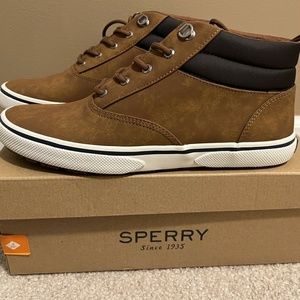 Sperry Mens Halyard Storm Chuka Tan 10 New